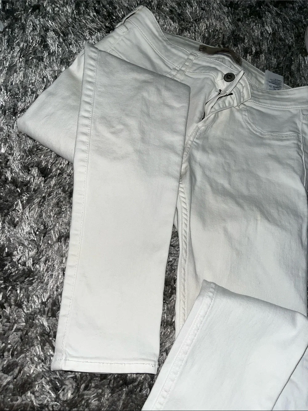 Hollister White Stretch Skinny Jeans - Picture 4 of 9